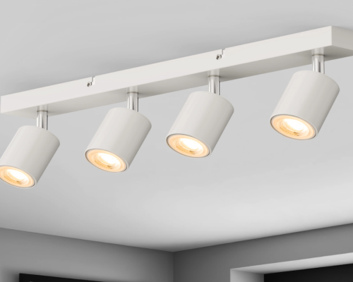 Oświetlenie sufitowe z blokadą obrotową